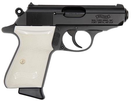 Ppk .380acp Blk White Grips 6rd